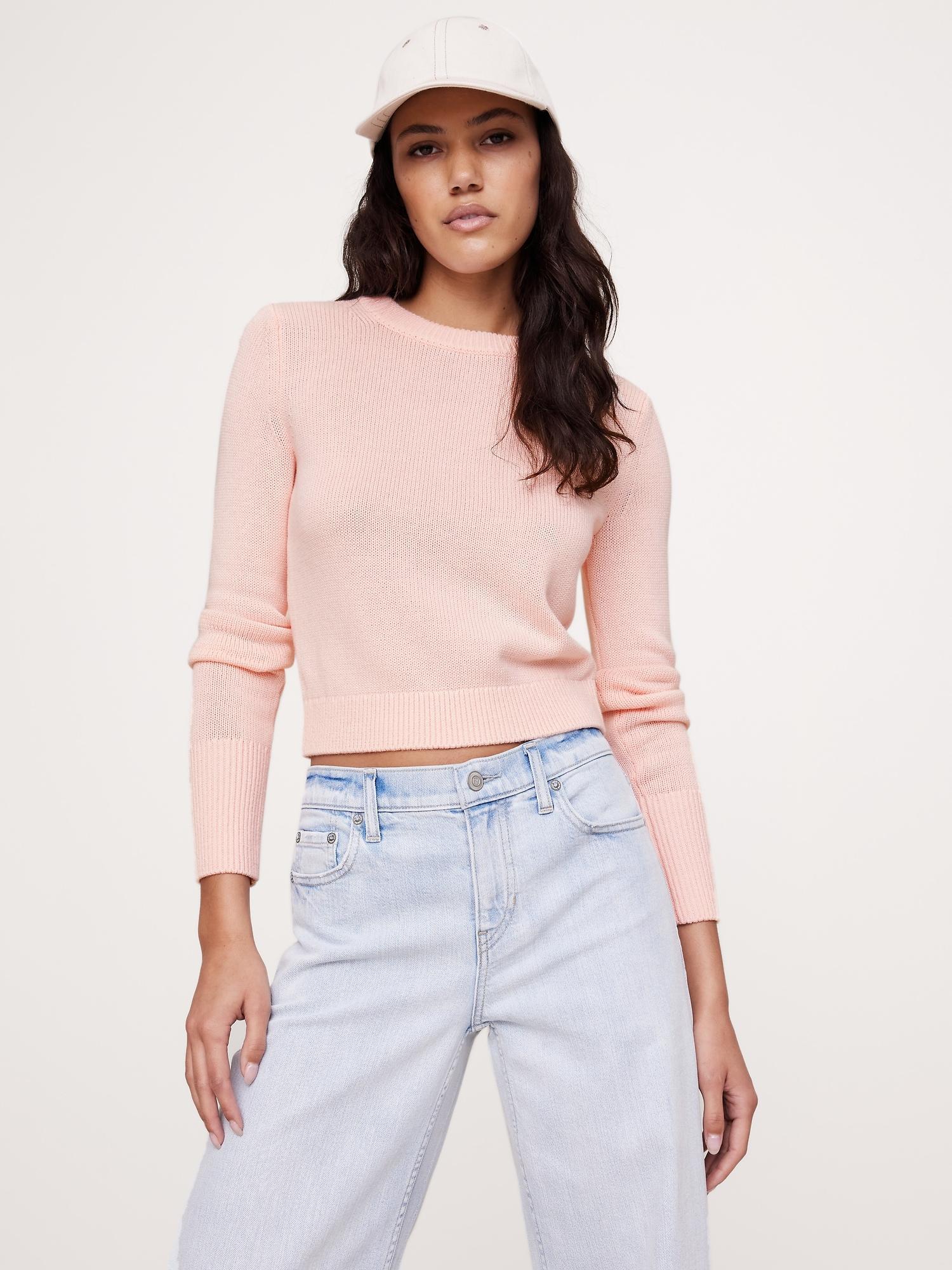 Cotton-Silk Crew-Neck Sweater Product Image