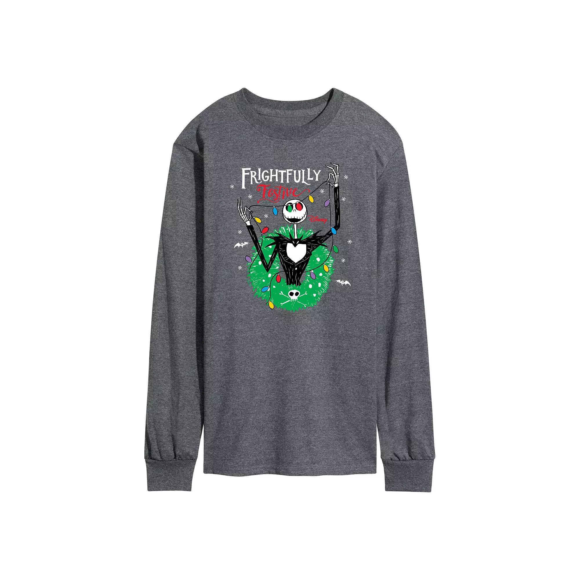 Disneys The Nightmare Before Christmas Frightfully Festive Tee, Mens Product Image