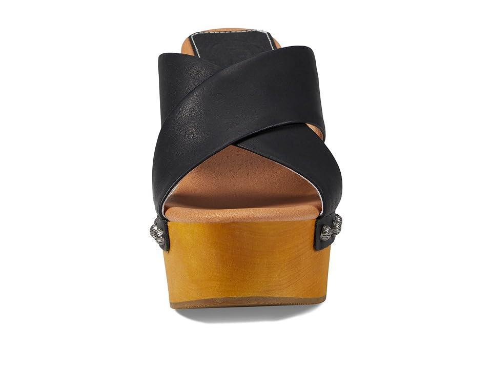 Dingo Driftwood Womens Leather Platform Sandals Product Image