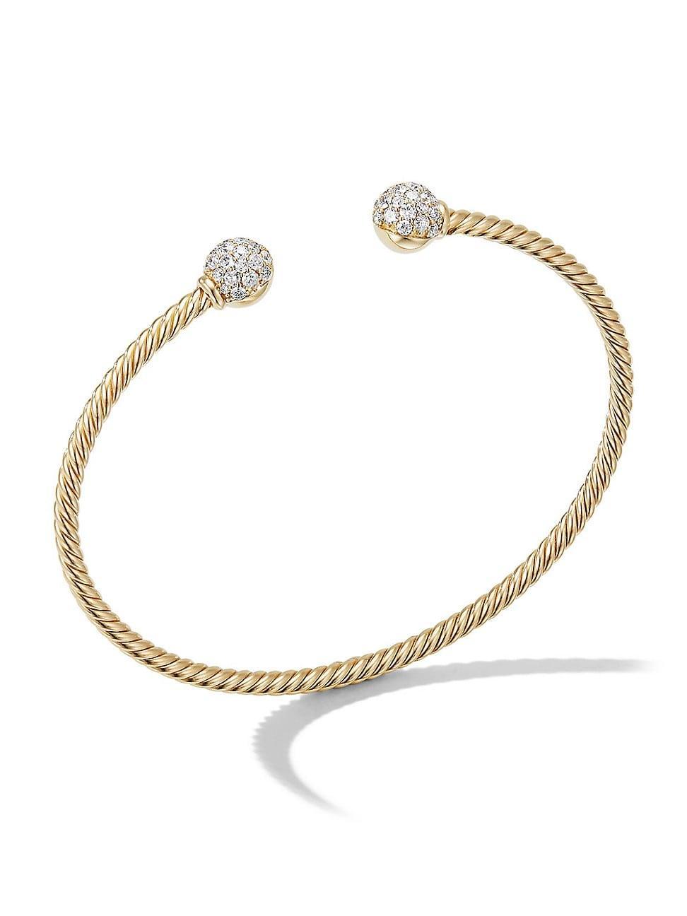 Womens Solari Cablespira Bracelet in 18K Yellow Gold Product Image
