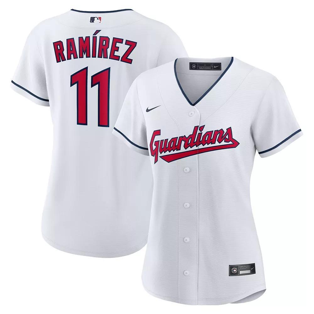 Women's Nike Jose Ramirez White Cleveland Guardians Home Replica Player Jersey, Size: Small, Grd White Product Image