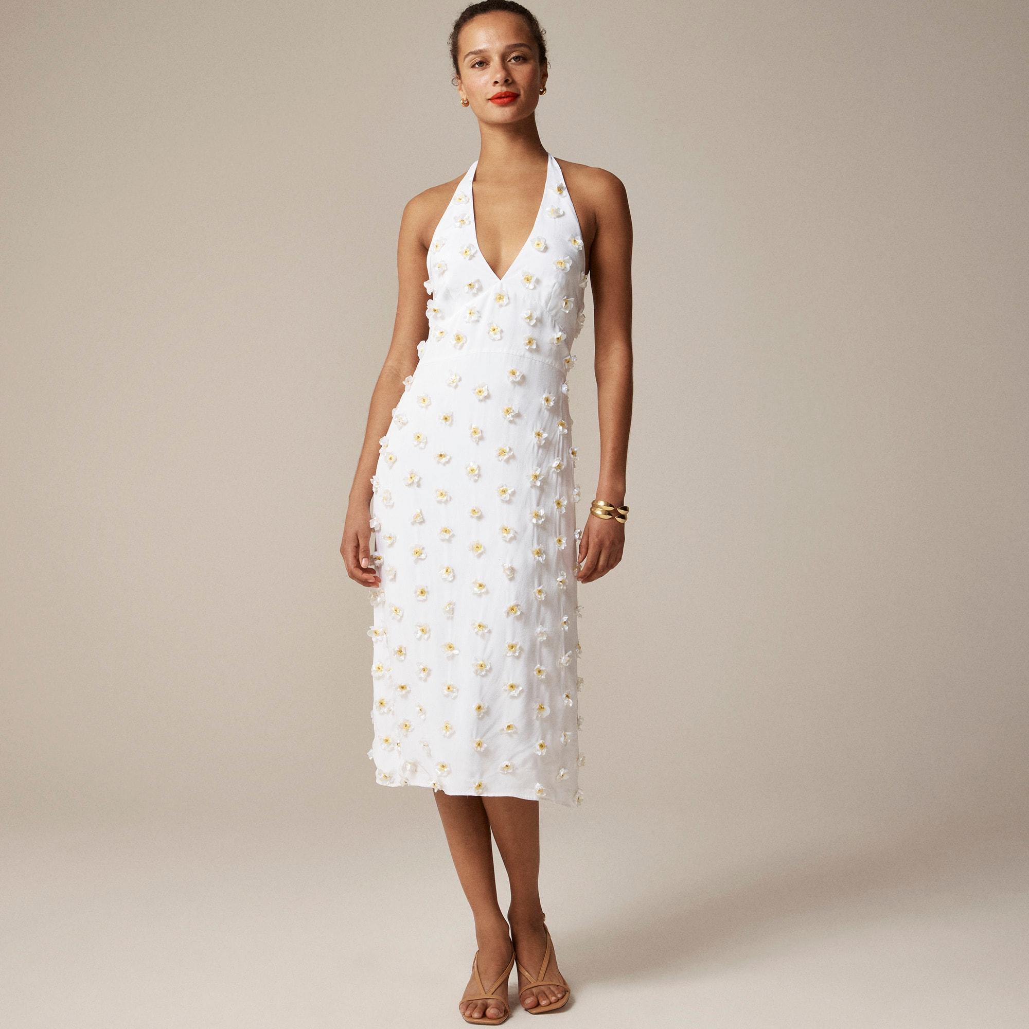 Collection embellished halter midi dress Product Image