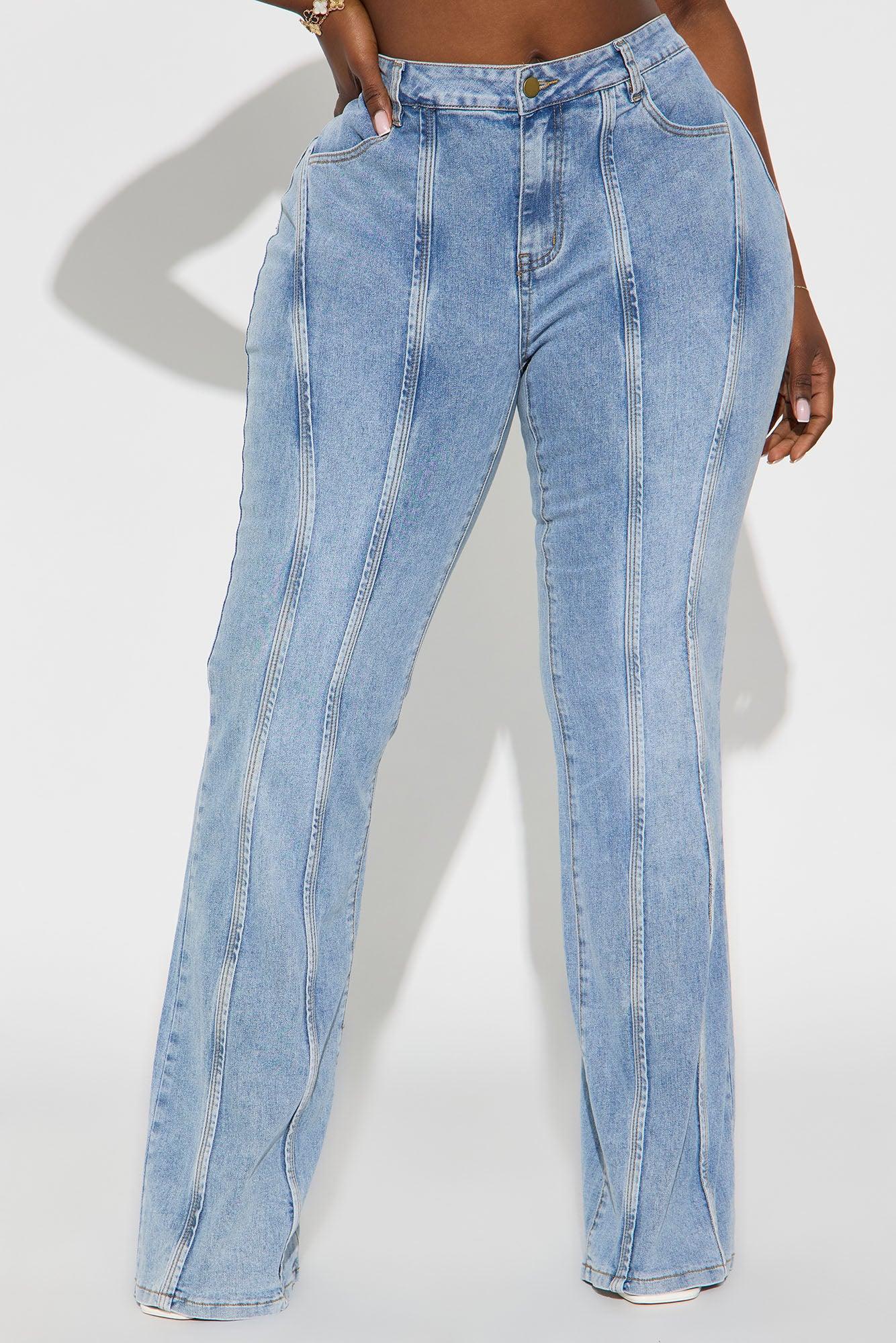 Brooke Low Rise Stretch Flare Jeans - Light Wash Product Image