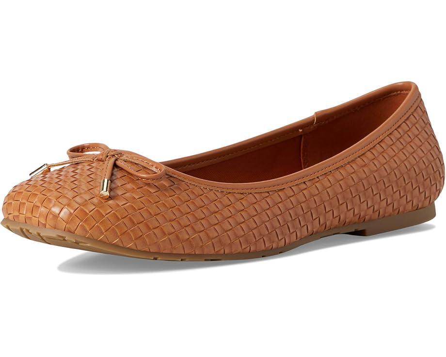 Delicato Bow Soft Metallic-Leather Ballerinas Product Image