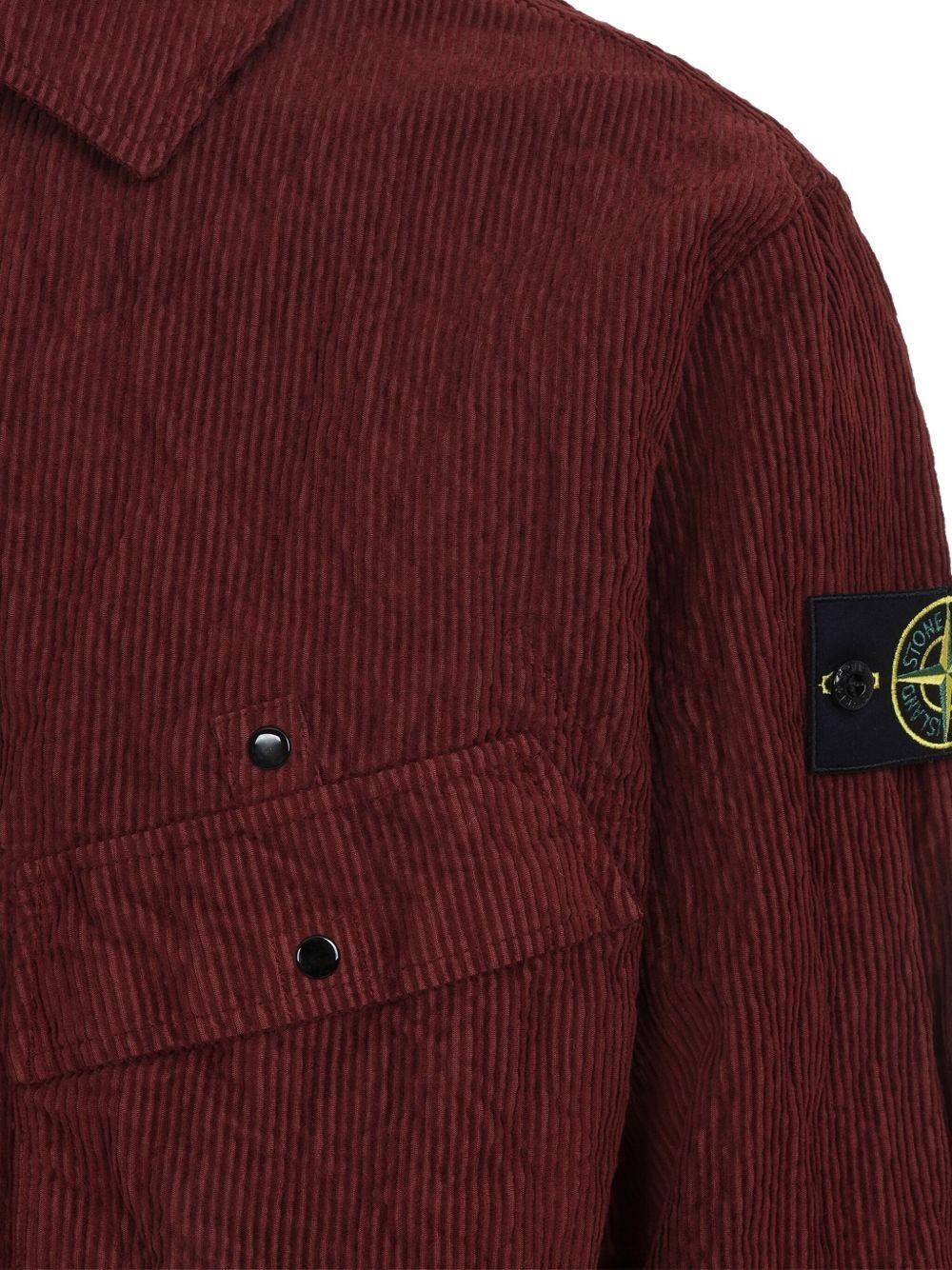 corduroy patch-pocket shirt Product Image