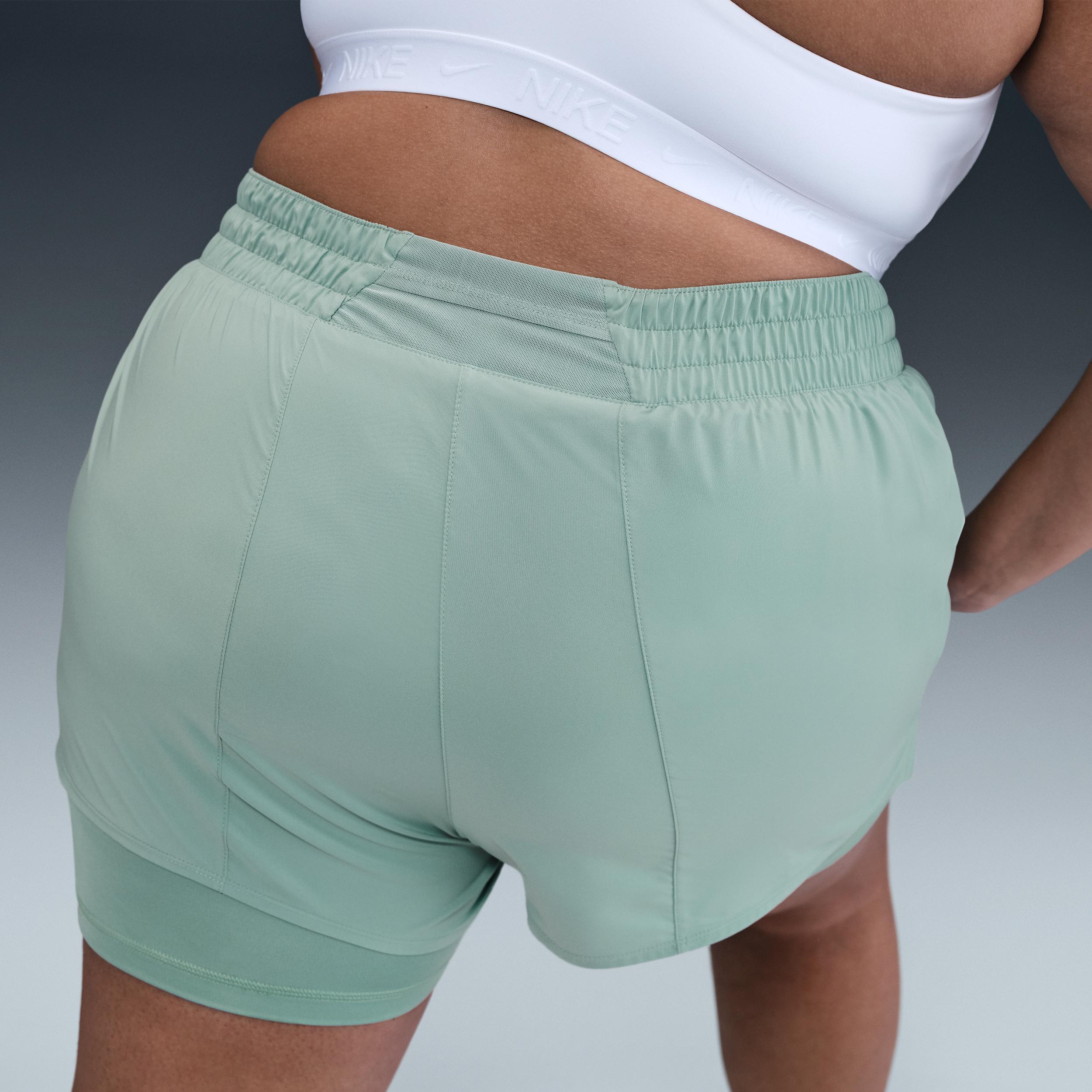 Nike Women's Dri-FIT One High-Waisted 3" 2-in-1 Shorts (Plus Size) Product Image
