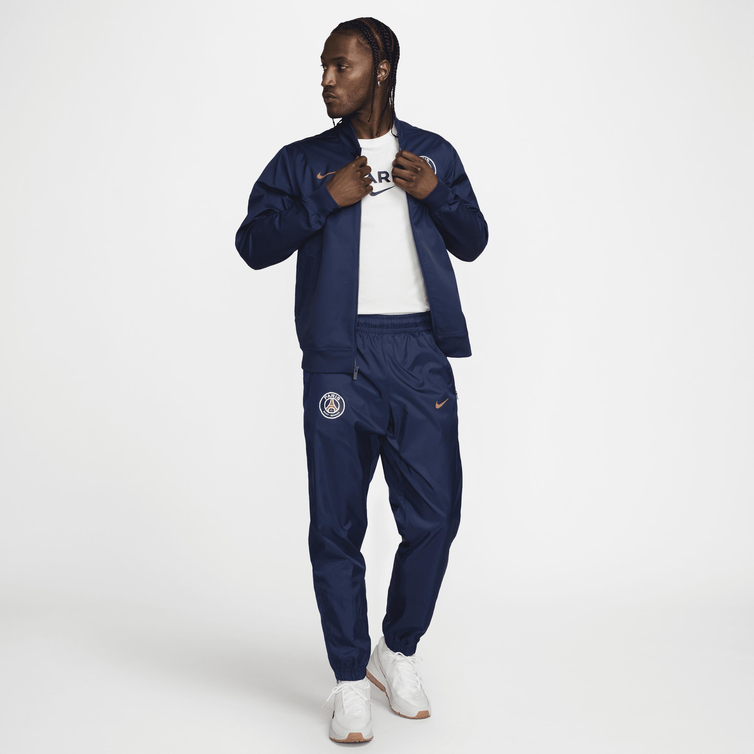 Men's Nike  Navy Paris Saint-Germain Windrunner Woven Pants, Size: Large, Psg Blue Product Image