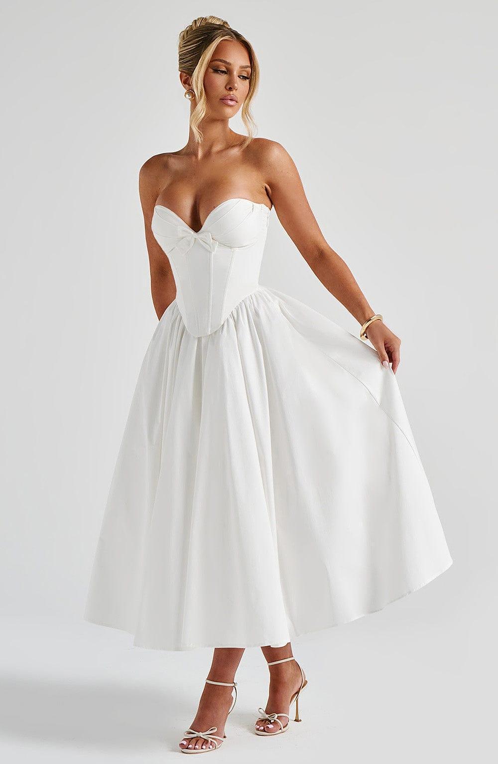 Prim Midi Dress - Ivory Product Image