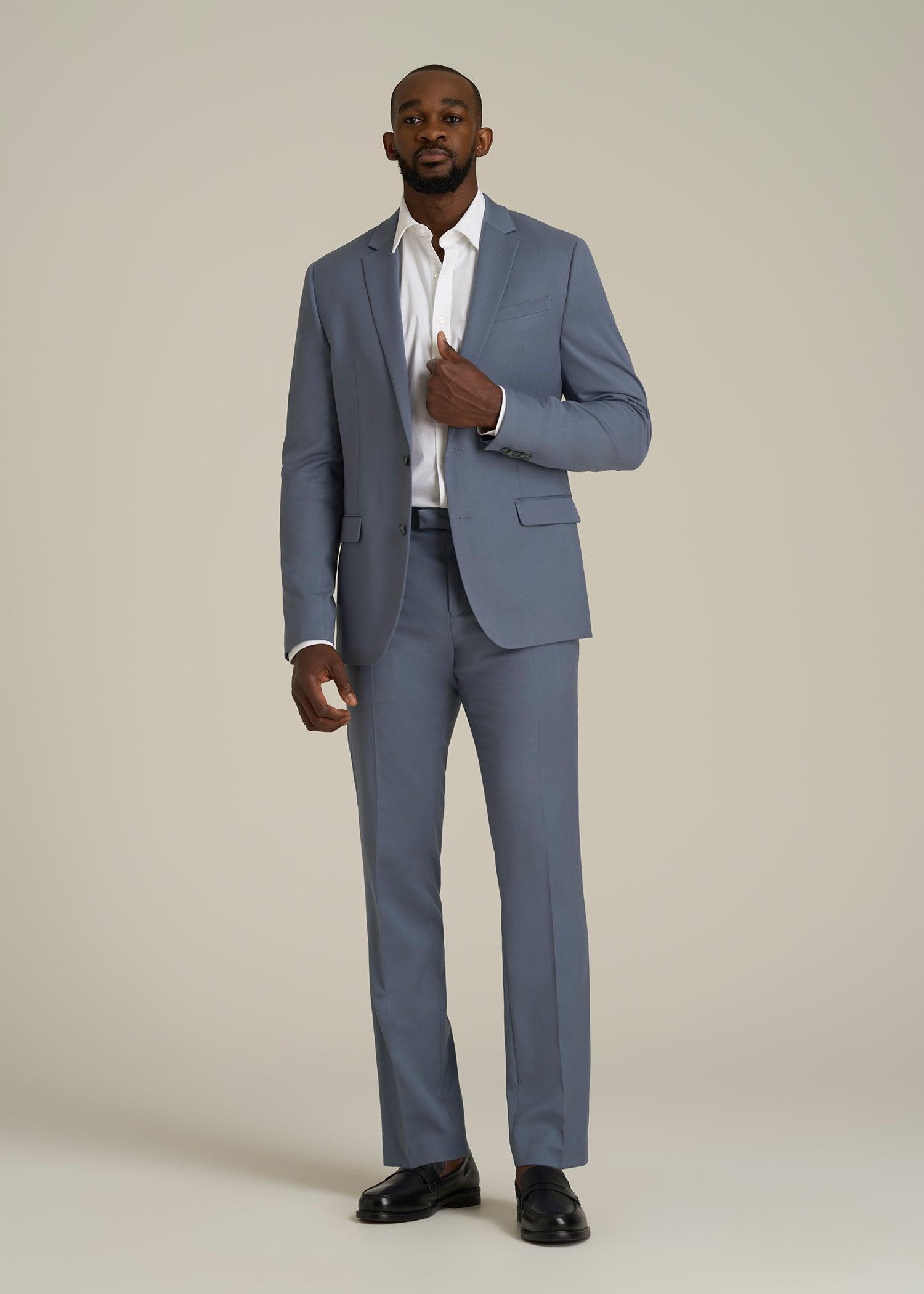 Suit Jacket for Tall Men in Blue Slate Product Image