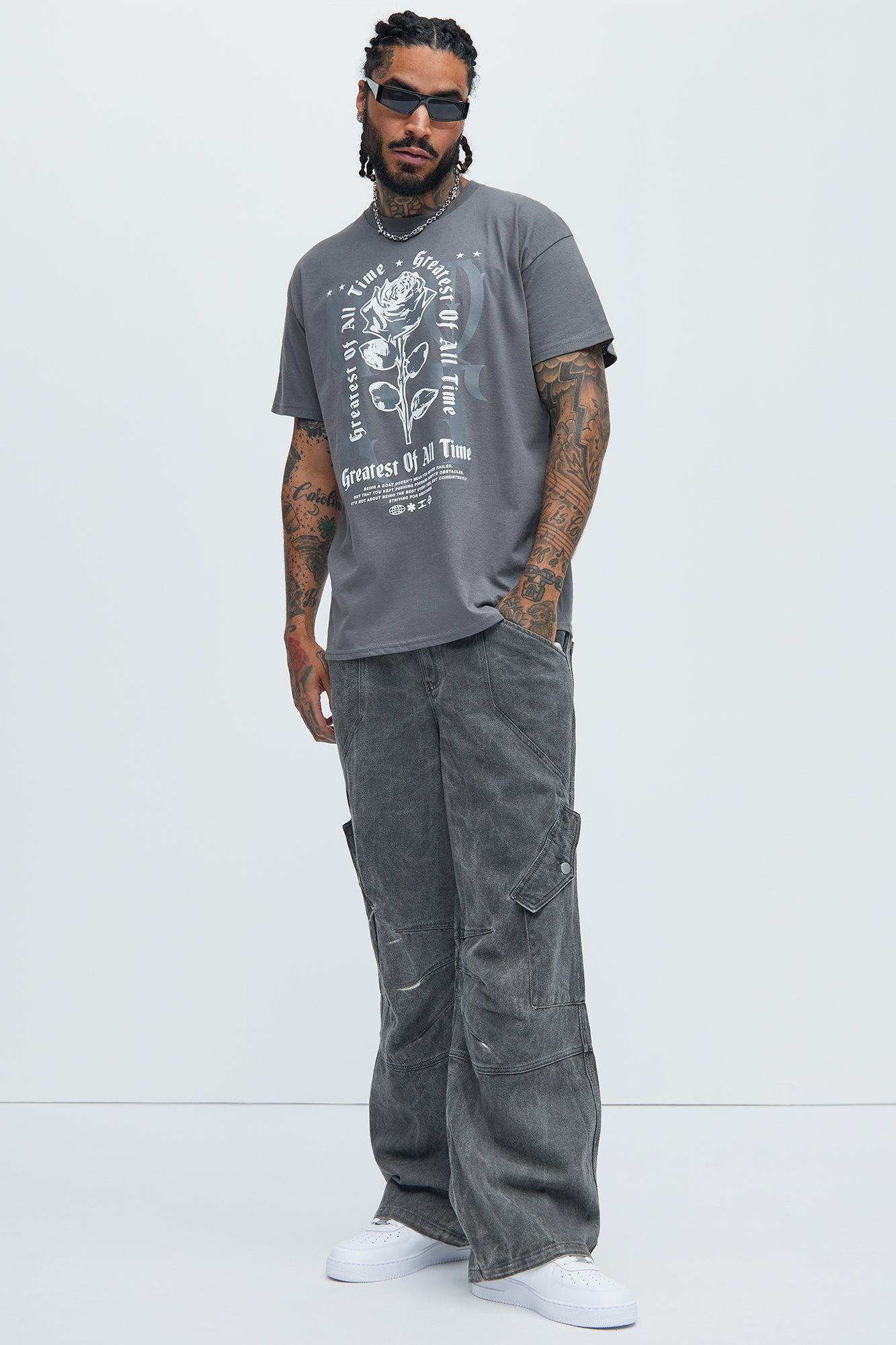 Greatest Of All Time Rose Short Sleeve Tee - Charcoal Product Image