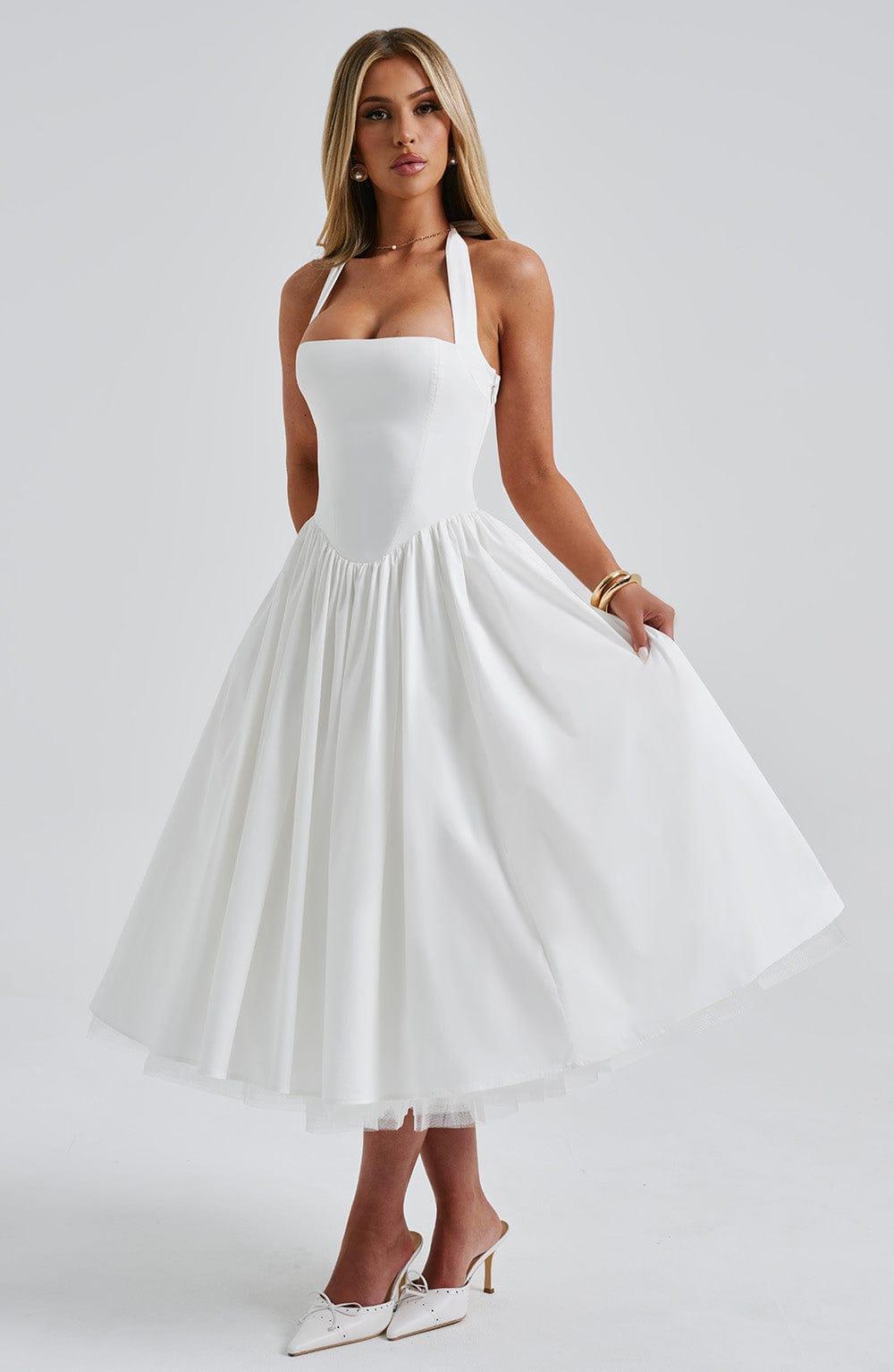Cressida Midi Dress - Ivory Product Image