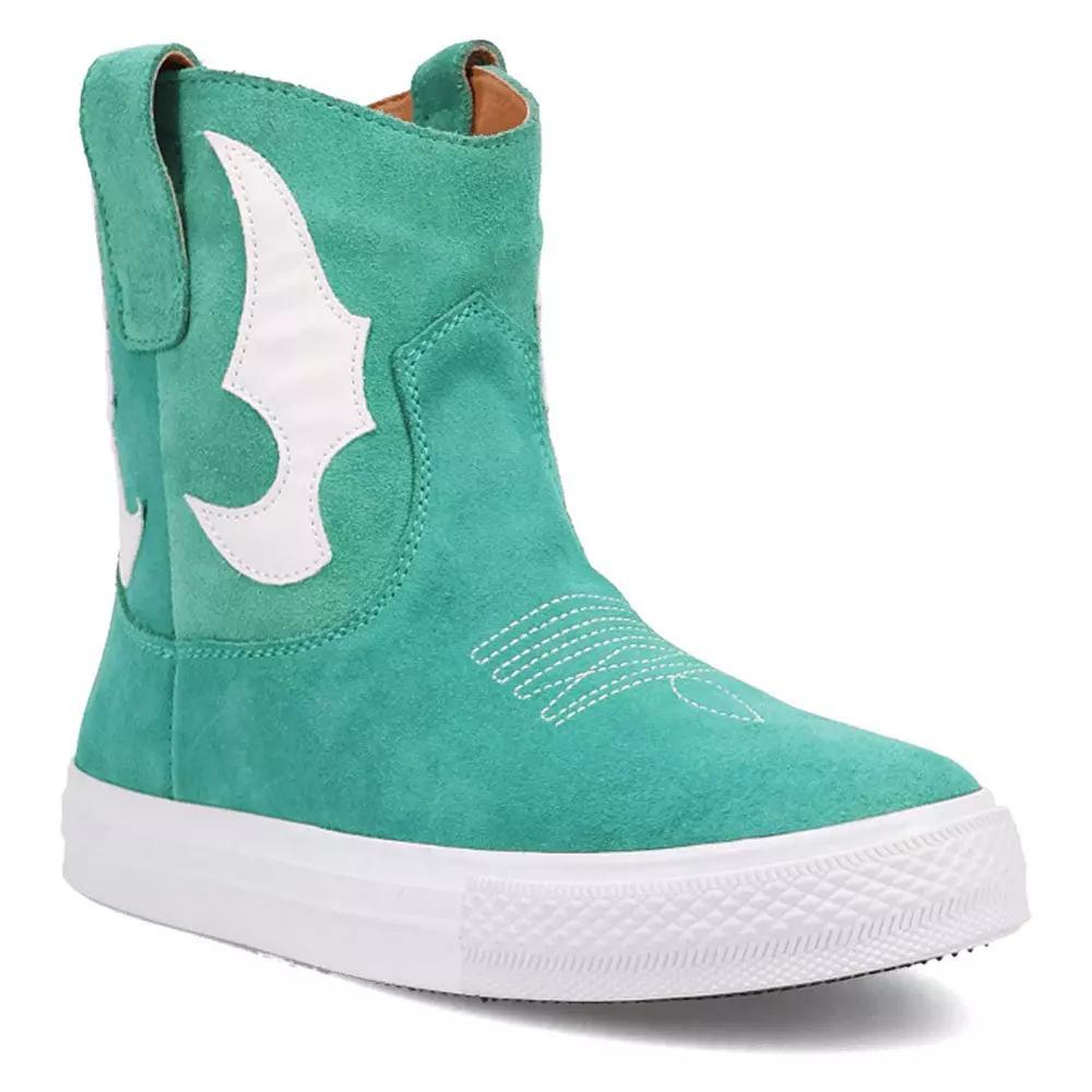 Dingo Ollie Women's Suede Ankle Boots, Size: 8, Green Product Image