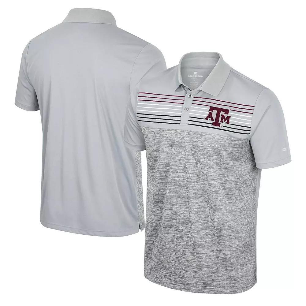 Men's Colosseum Gray Texas A&M Aggies Cybernetic Polo, Size: XL, Grey Product Image