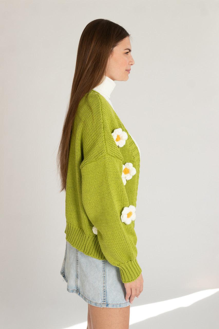 3D Applique Cardigan Product Image