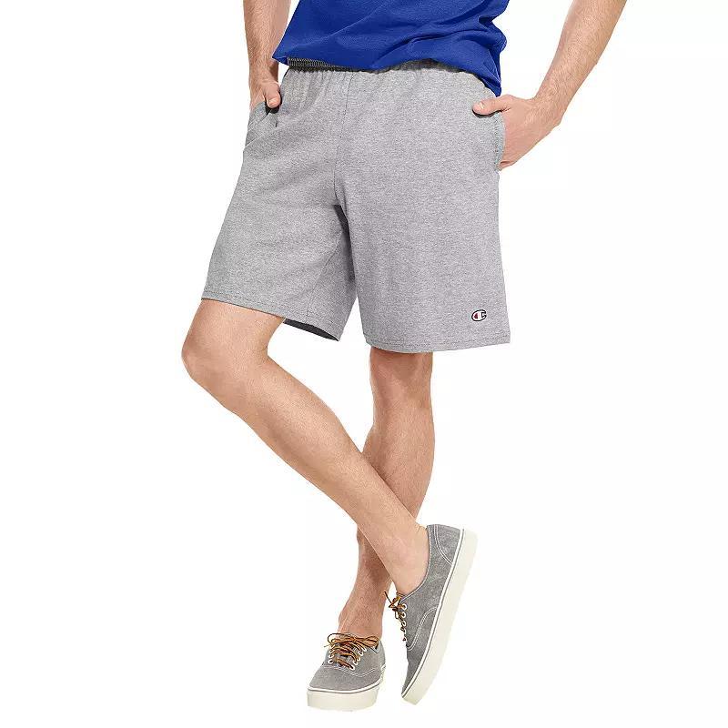 Mens Champion Jersey Shorts Granite Grey Product Image
