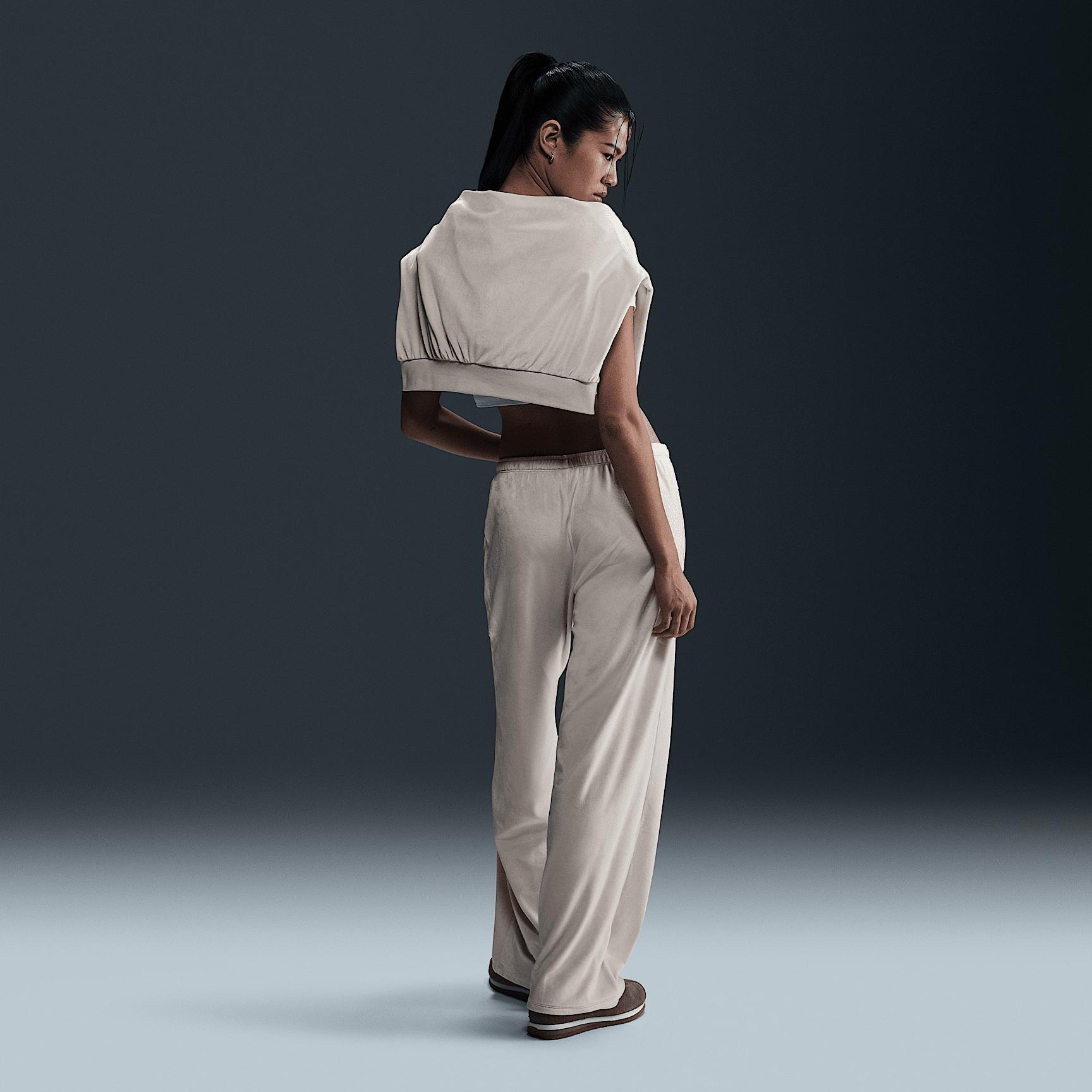 Nike Sportswear Chill Knit Women's Mid-Rise Velour Pants Product Image