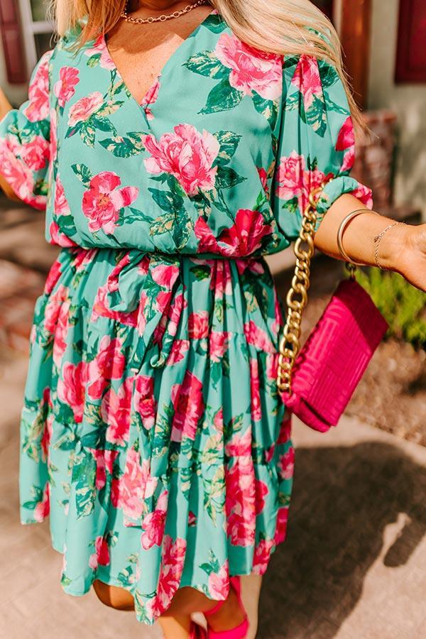 Amalfi Spritz Floral Mini Dress Curves Product Image