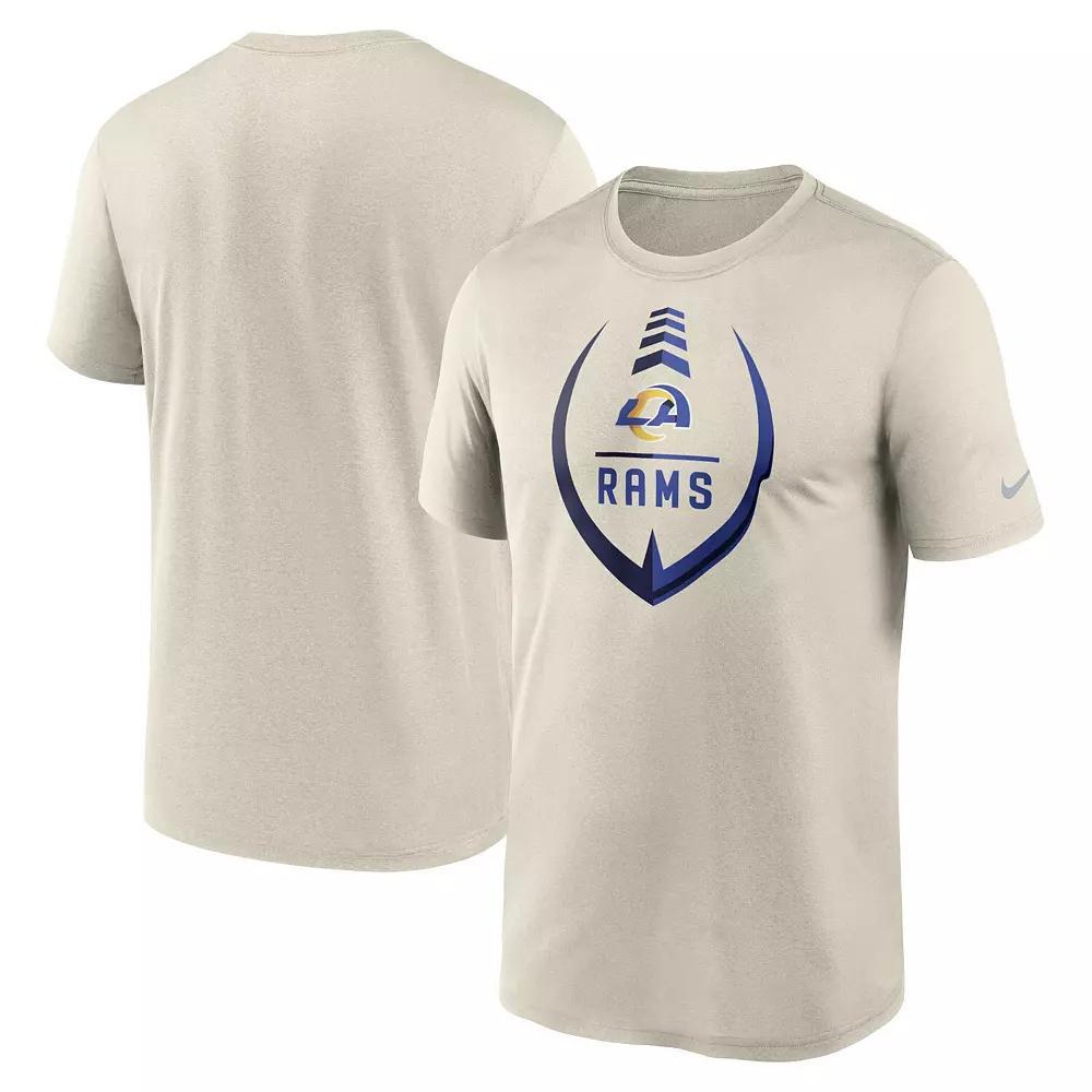 Men's Nike Bone Los Angeles Rams Icon Legend Performance T-Shirt, Size: 3XL, Beige Product Image