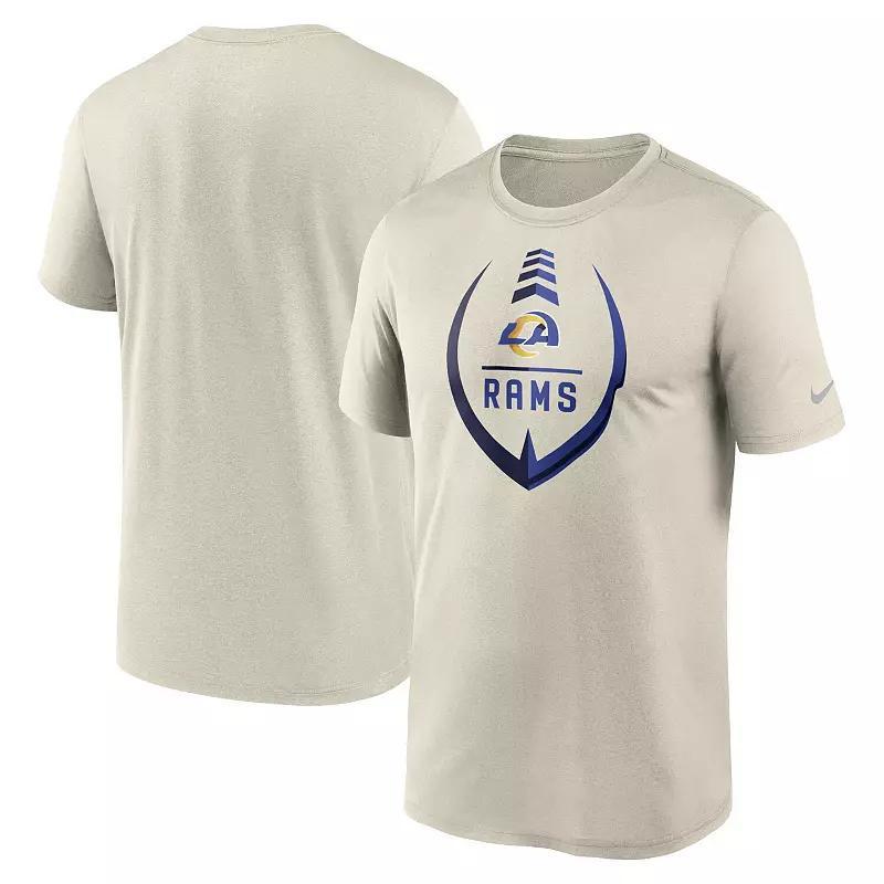 Men's Nike Bone Los Angeles Rams Icon Legend Performance T-Shirt, Size: 3XL, Beige Product Image