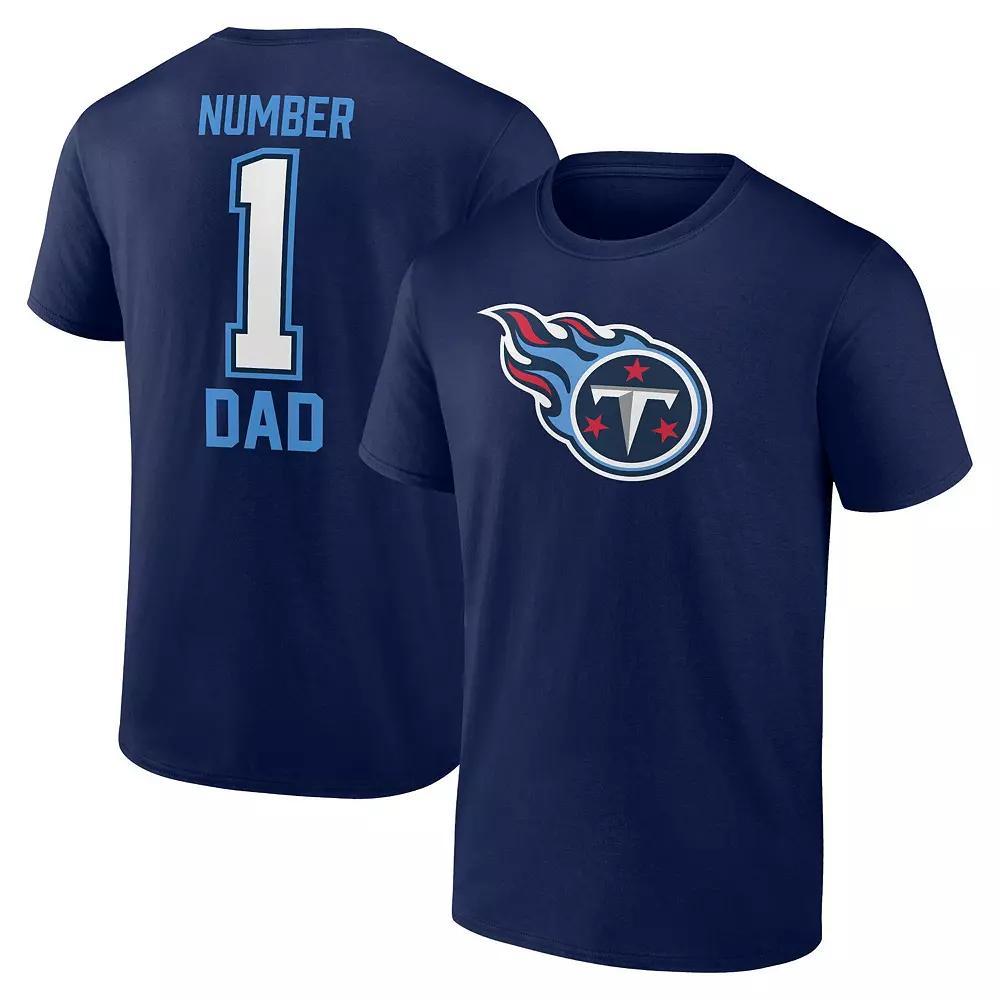 Men's Fanatics Navy Tennessee Titans Father's Day T-Shirt, Size: Small, Blue Product Image