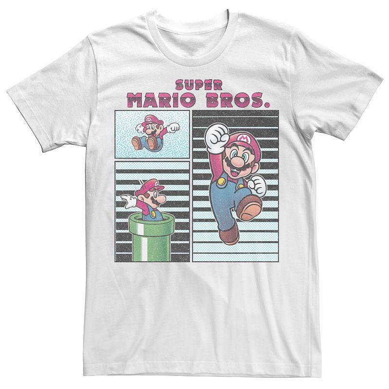 Men's Nintendo Freeze Frames Graphic Tee, Size: 3XL, White Product Image