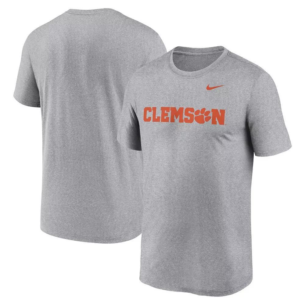 Men's Nike Heather Gray Iowa Hawkeyes Primetime Legend Wordmark T-Shirt, Size: Large, Grey Product Image