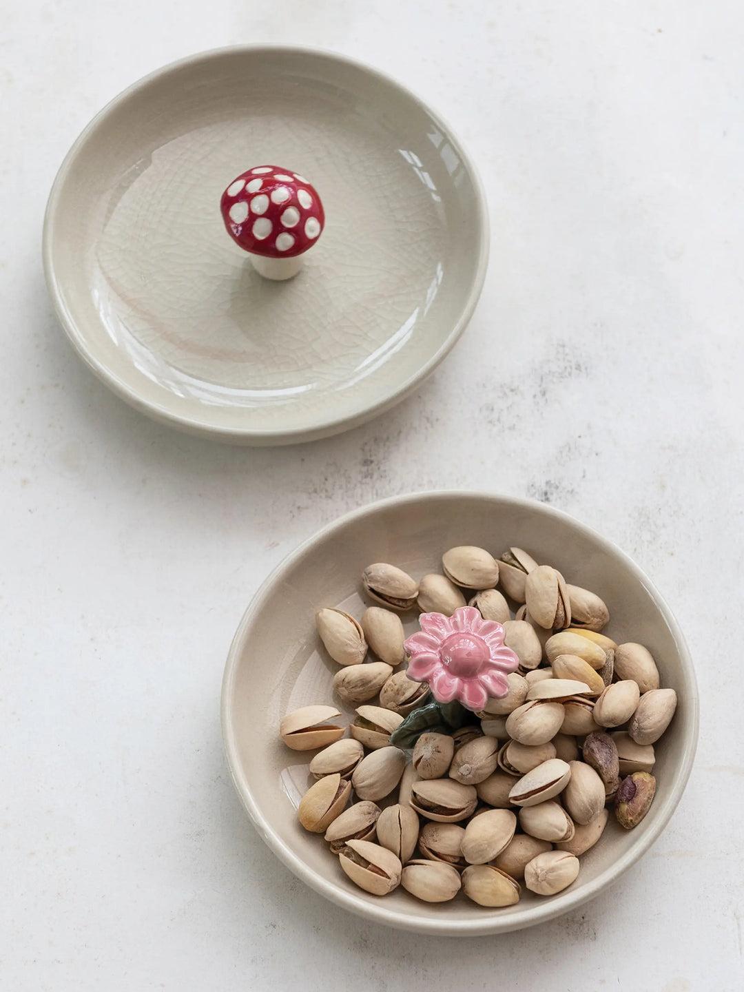 Stoneware Hand Painted Trinket Dish Product Image
