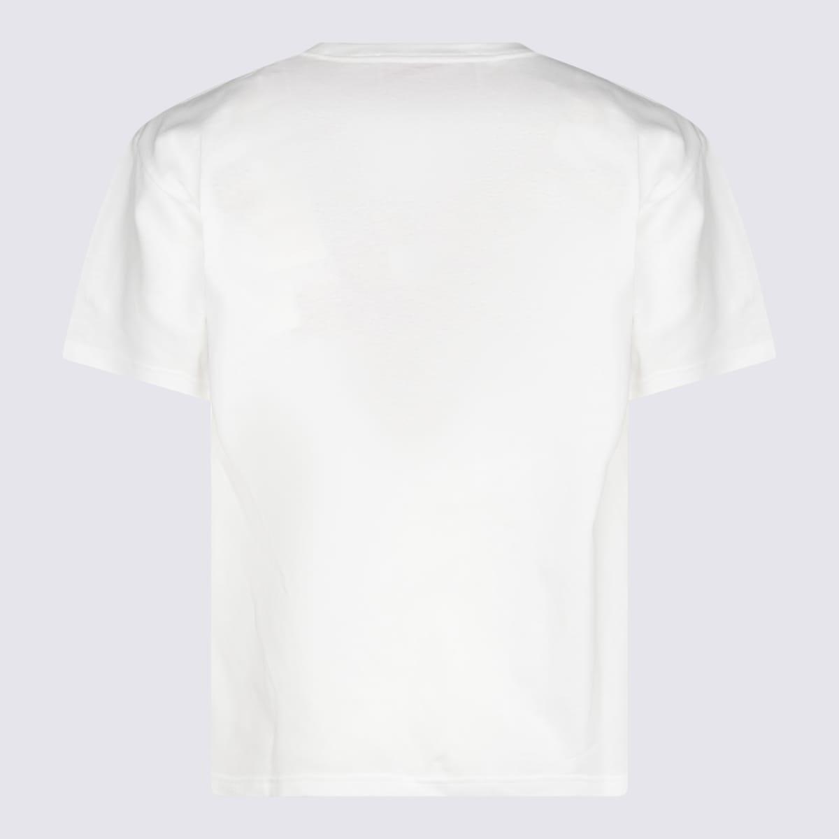 VALENTINO Mens Avorio Logo-print Crew-neck Cotton-jersey T-shirt Product Image