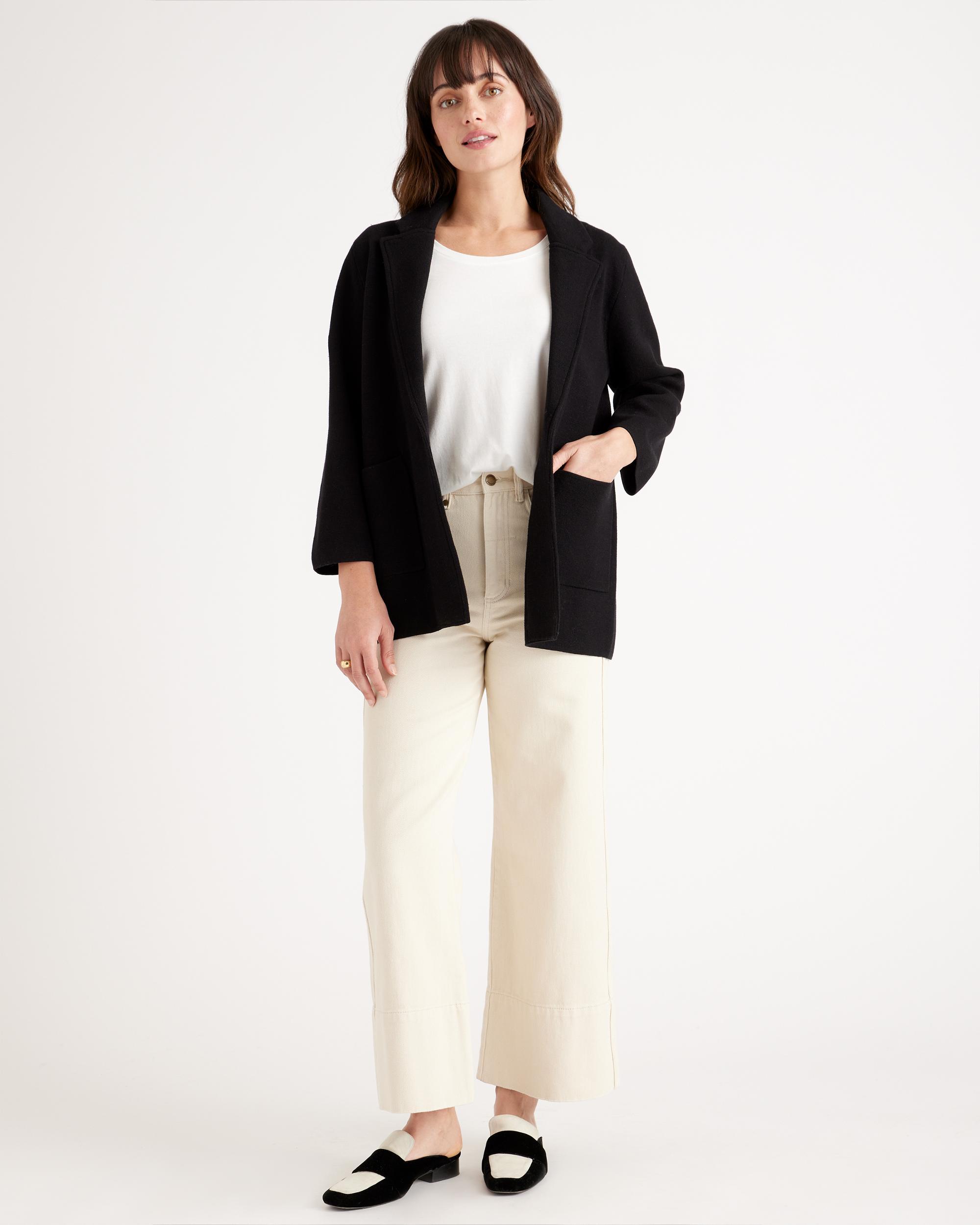 Quince | Women's Knit Blazer Size XS, Organic Cotton Product Image