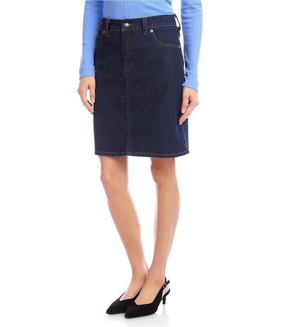 Karen Kane Denim Pencil Skirt Product Image