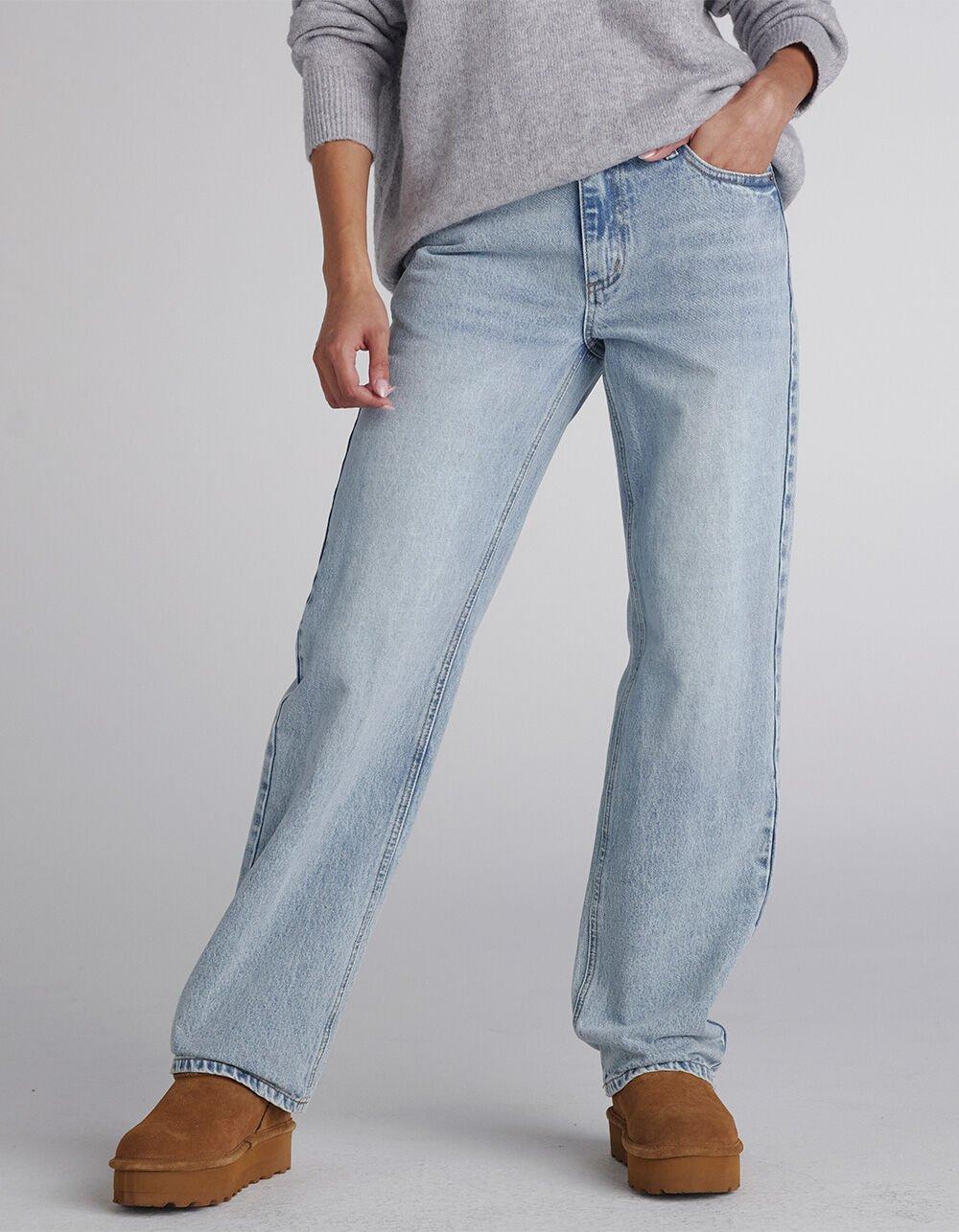 RSQ Womens Low Rise Loose Straight Jeans Product Image