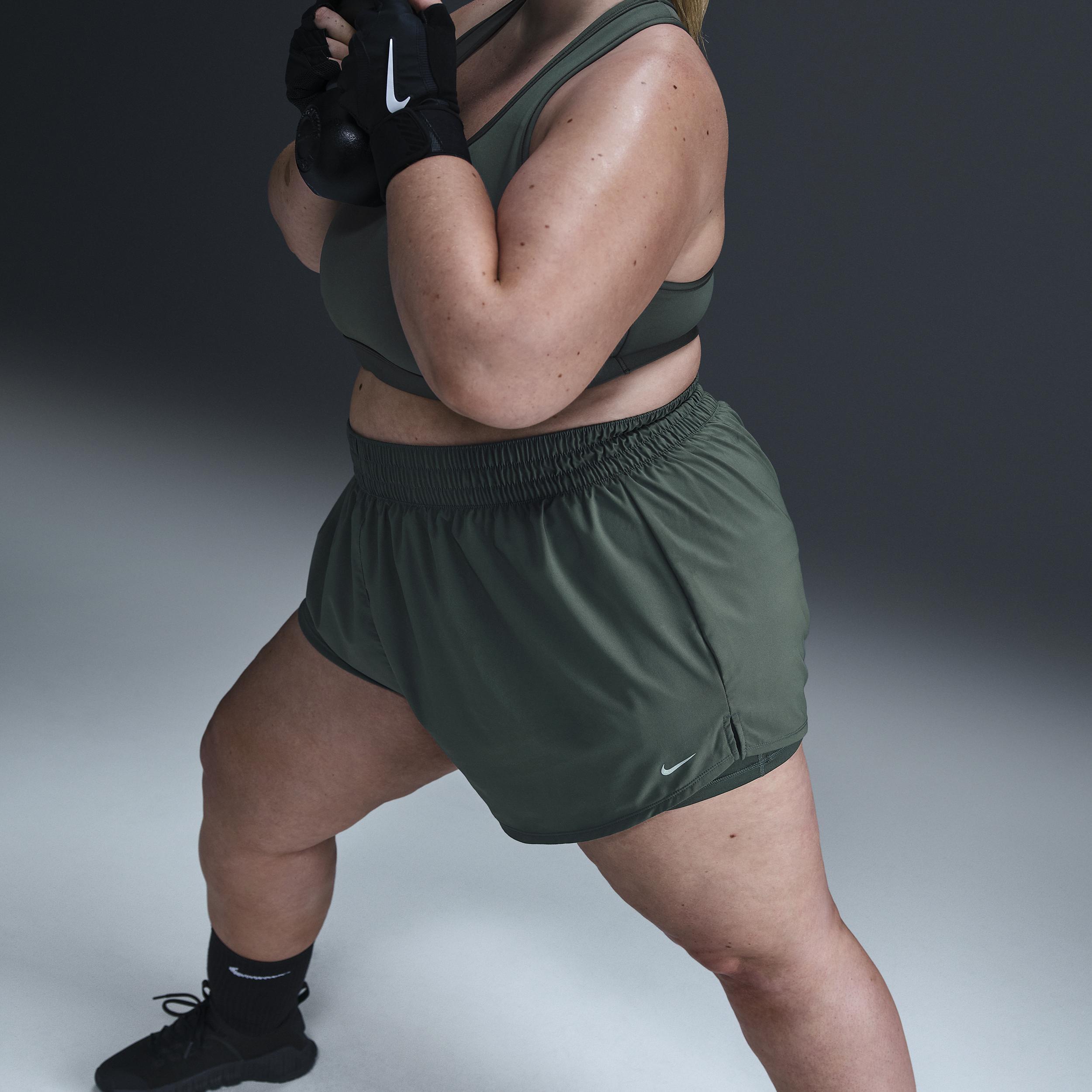 Nike Women's Dri-FIT One High-Waisted 3" 2-in-1 Shorts (Plus Size) Product Image