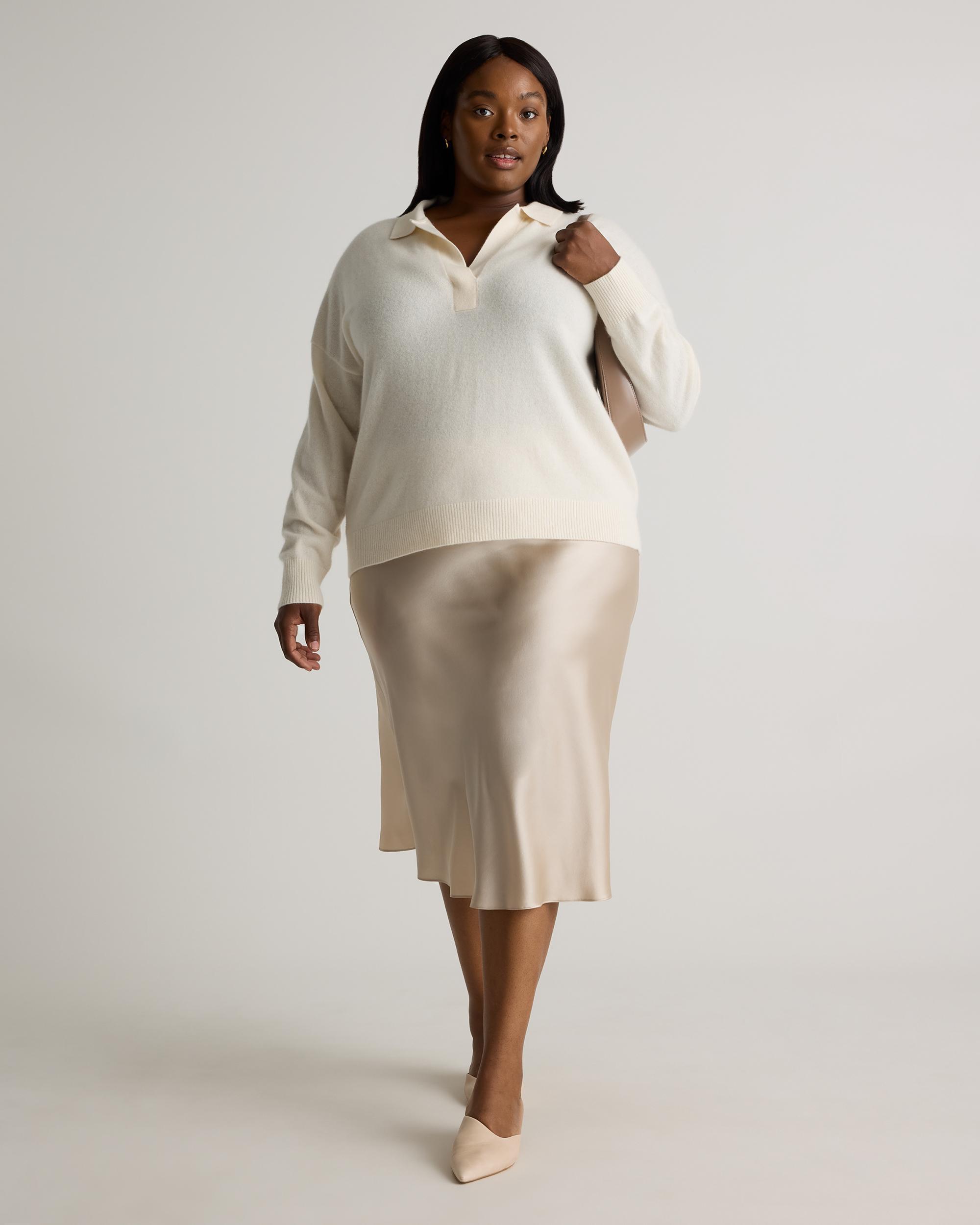Quince | Women's Mongolian Cashmere Polo Sweater Product Image