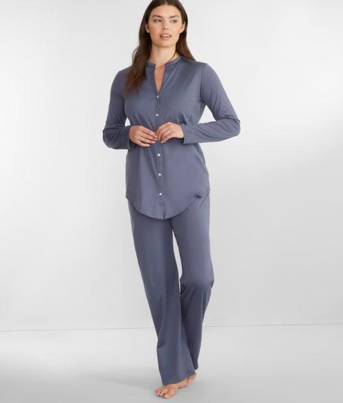 Hanro Cotton Deluxe Long Pajama Set Product Image