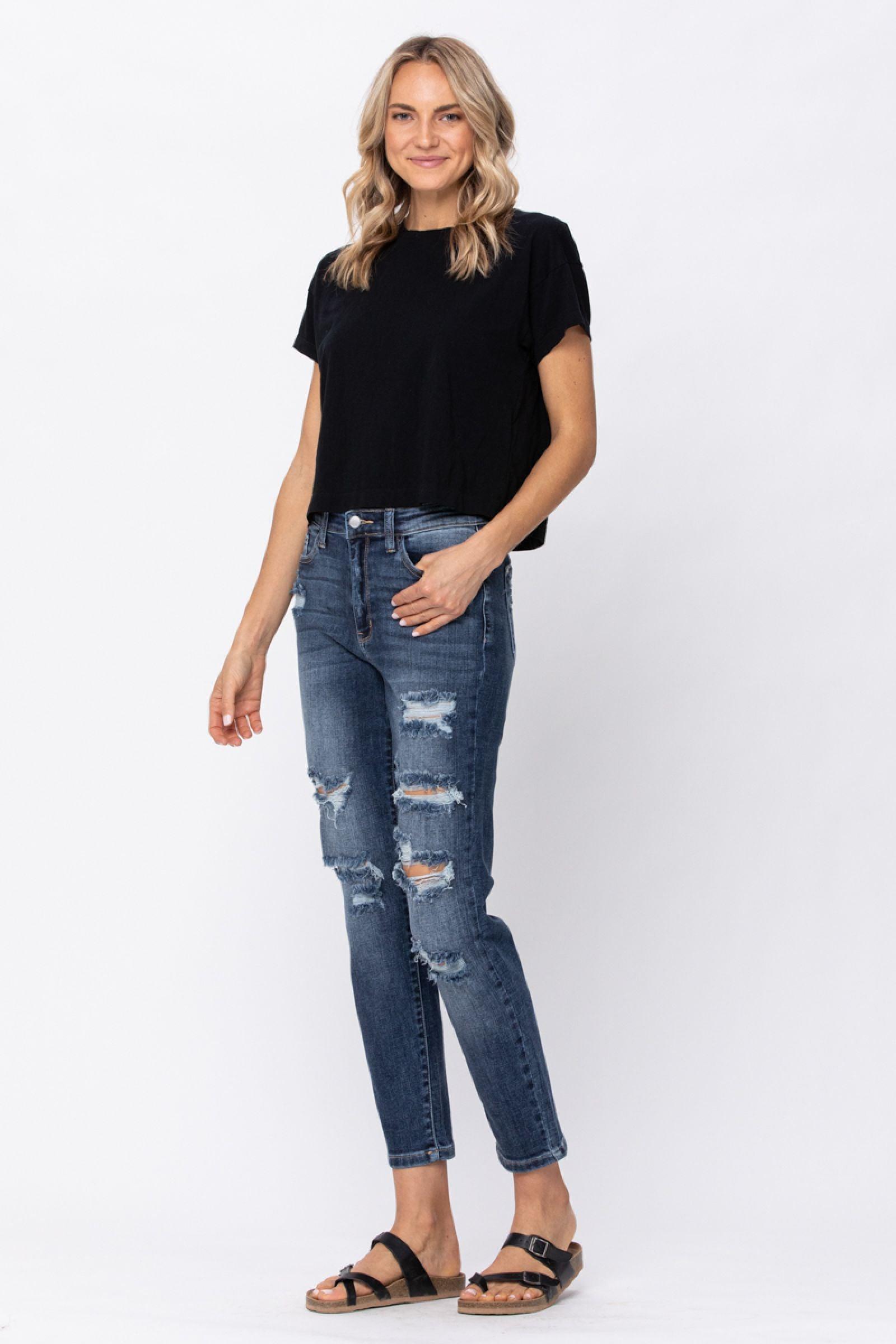 82156   Cecelia Hi-Rise Boyfriend Judy Blue Jeans Product Image