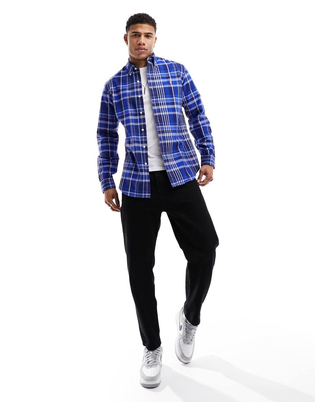 Polo Ralph Lauren plaid custom fit oxford shirt Product Image