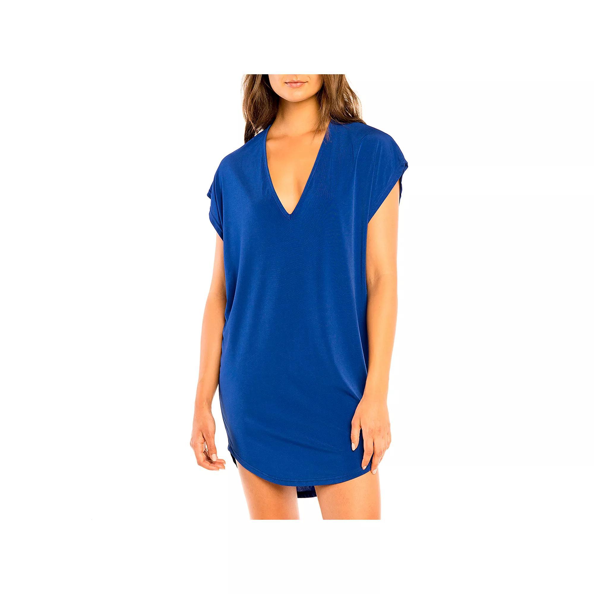 Women's Jordan Taylor Beachwear Back-Cutout Cover Up, Size: Small, Royal Product Image