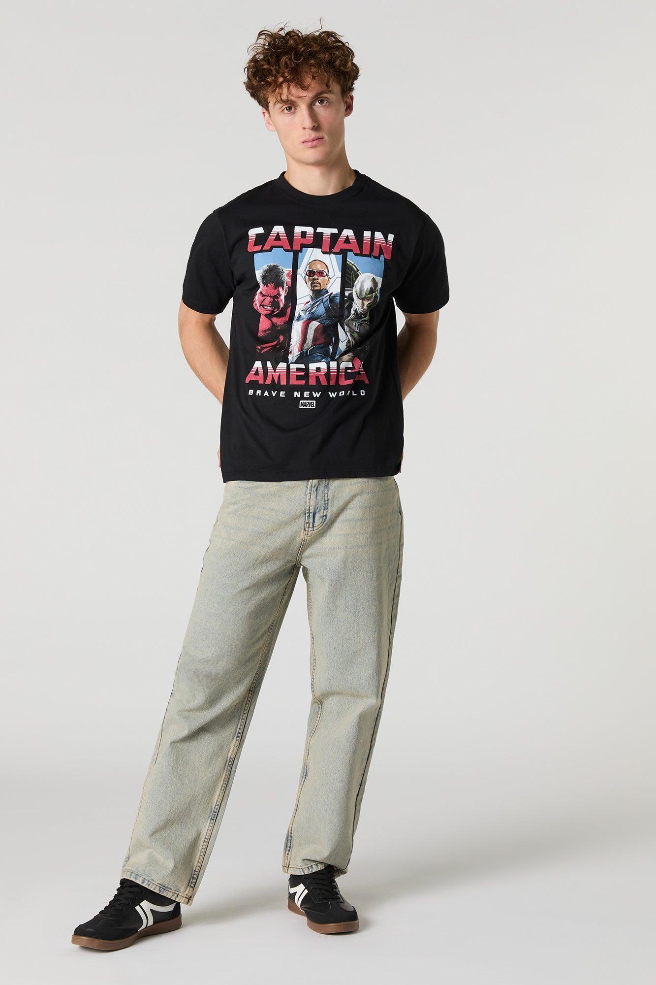 Captain America Brave New World Graphic T-Shirt Male Product Image