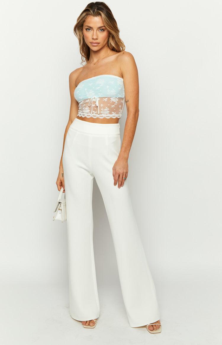 Kasy White Lace Tube Top Girls Product Image
