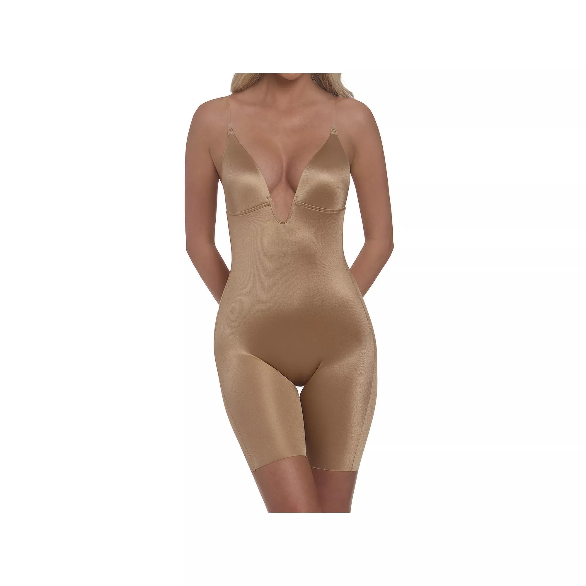 Women's Dominique Unity Low Back Thigh Shaper Bodysuit 4100, Size: XL, Brown Product Image