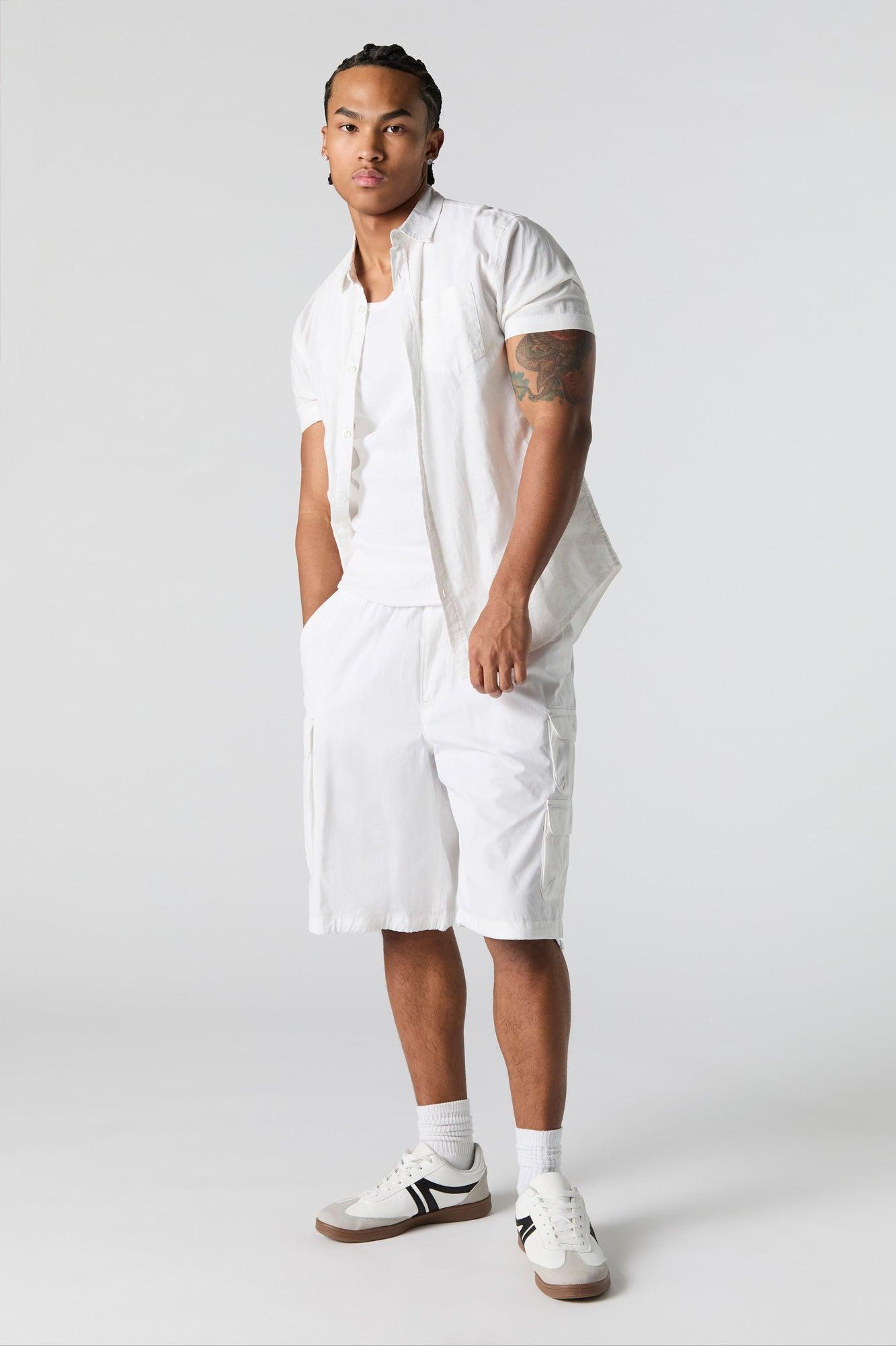 Poplin Longline Cargo Short Male Product Image