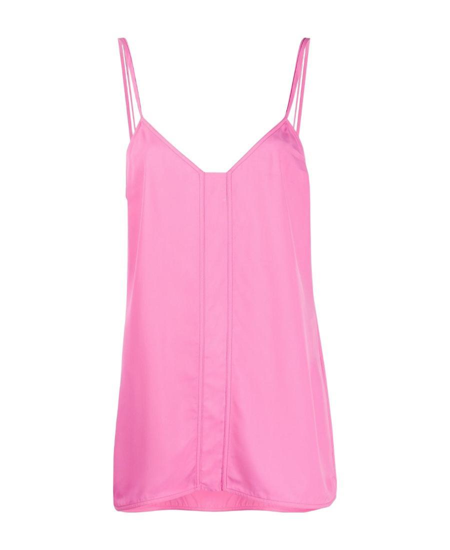 BOTTEGA VENETA V-neck Top In Pink Product Image