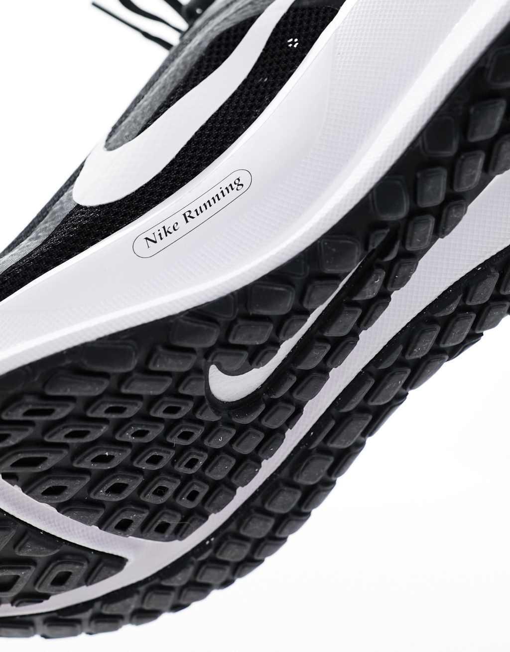 Nike Running Downshifter 13 sneakers in black and white Product Image