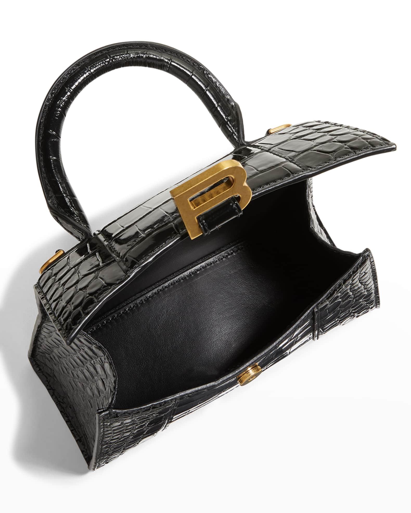 Hourglass XS Croc-Embossed Bag Product Image
