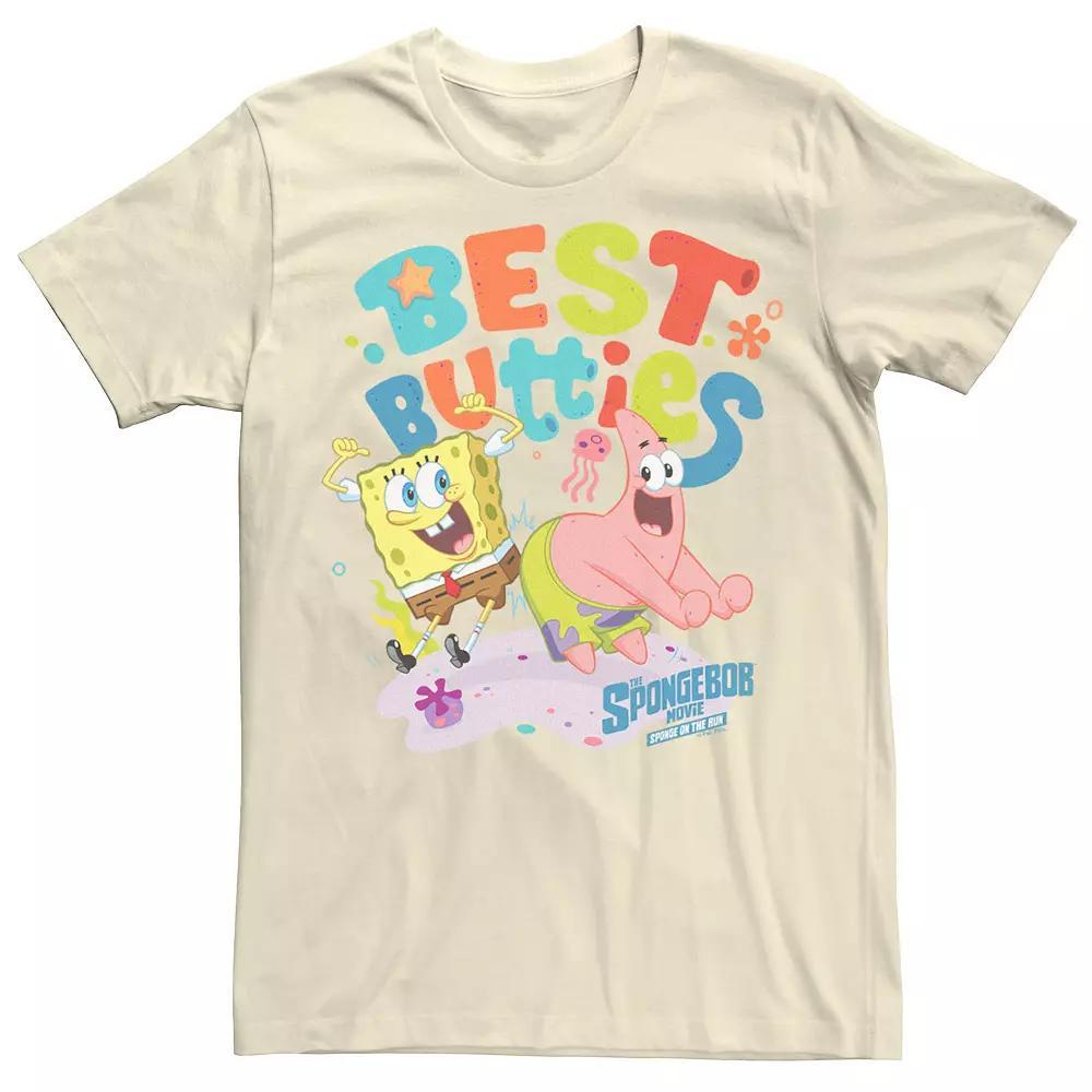 Men's Spongebob Movie Best Butties Tee, Size: 3XL, Natural Product Image