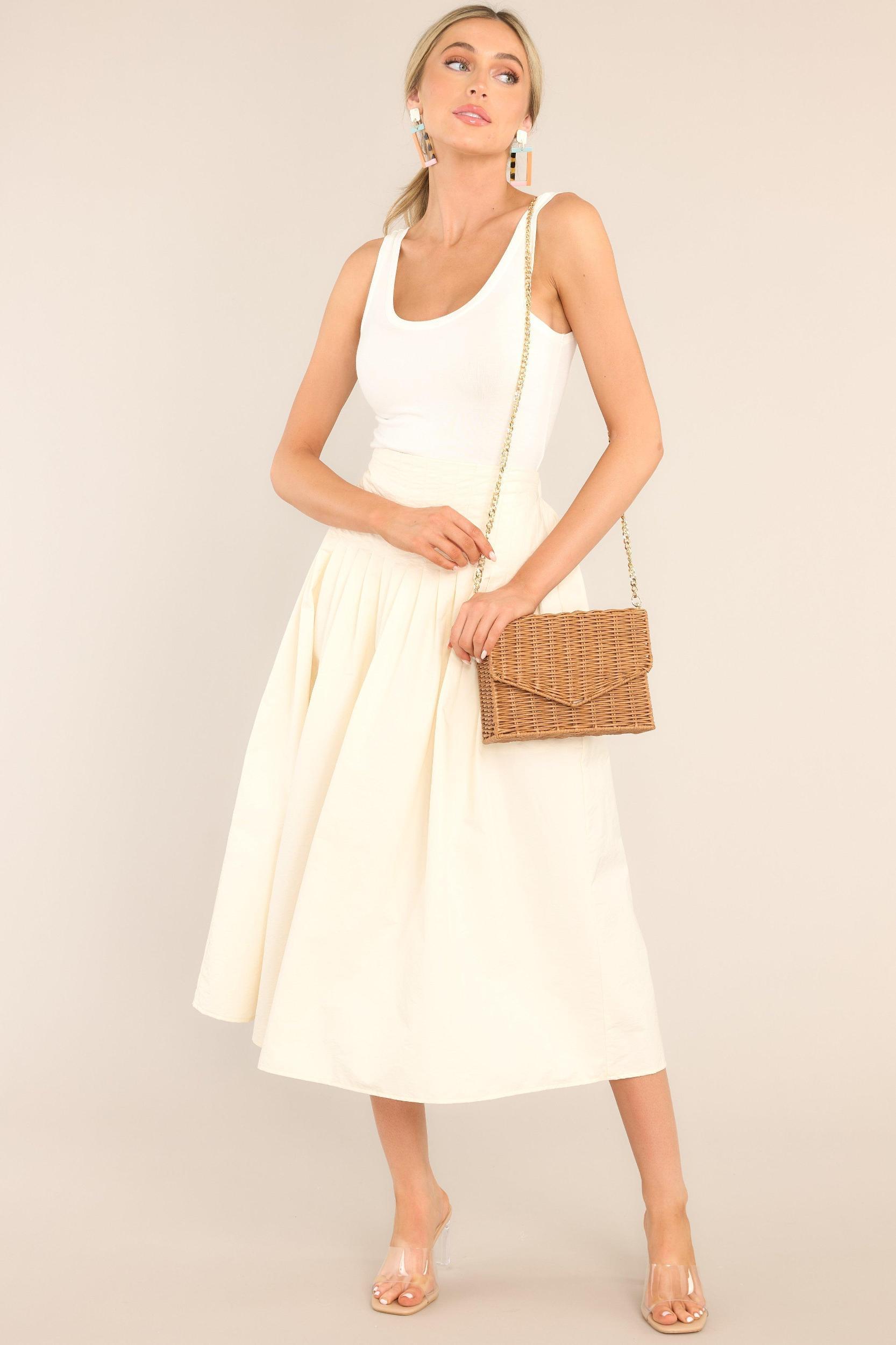 The Better Base White Scoop Neck Tank Product Image