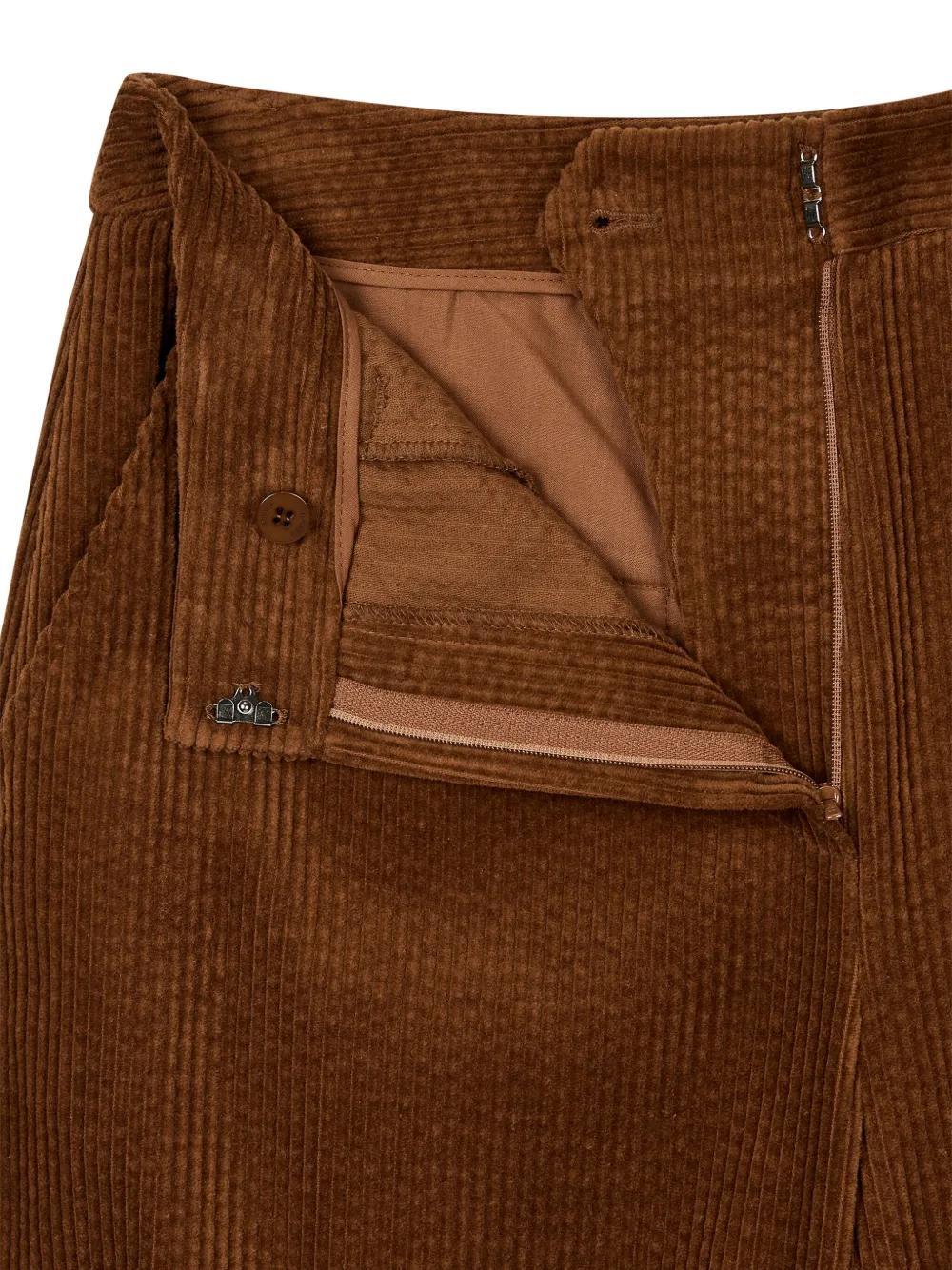 corduroy wide-leg trousers Product Image