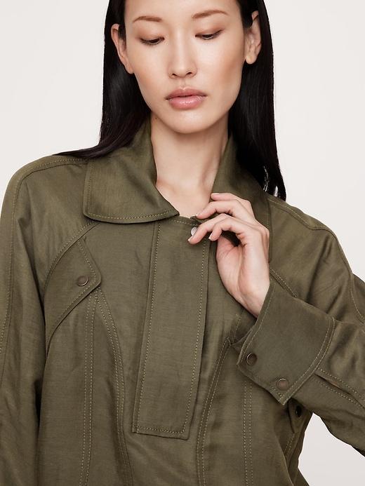 Oversized Viscose-Linen Popover Product Image