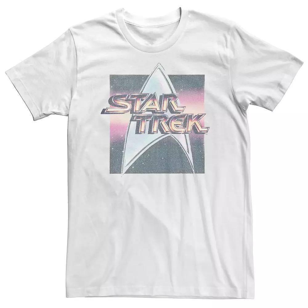 Big & Tall Star Trek The Original Series Vintage Distressed Logo Tee, Men's, Size: 4XL, White Product Image