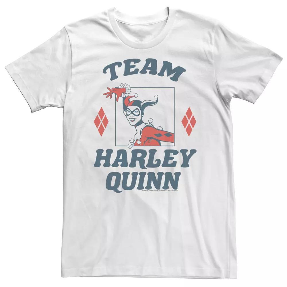Big & Tall DC Comics Batman Team Harley Tee, Men's, Size: 4XL, White Product Image